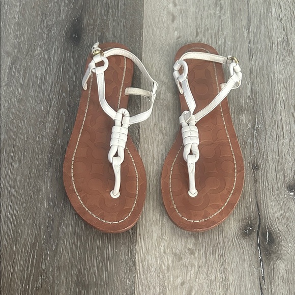 Coach Sawyer Leather Sandals - Picture 1 of 3
